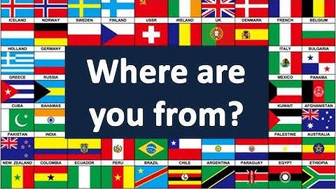 How to ask   "where are you from ?"in Arabic