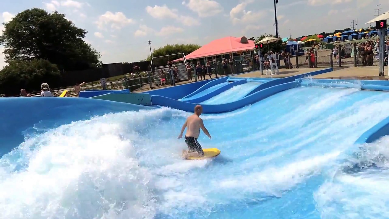 Flow riding at Kings island. Soak City - YouTube