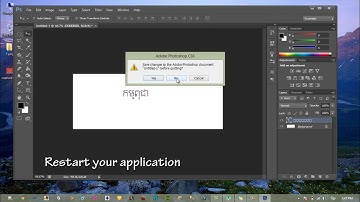 How to Write Font Khmer Unicode in Adobe Photoshop CS6