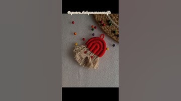 how to make macrame Santaclaus #macrame #christmasornaments #apoorva_shakyamacramecrafts #shortsfeed