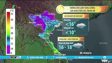 Không khí lạnh tăng cường gây mưa ở Bắc Bộ và Trung Bộ | VTVWDB