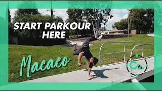 HOW TO MACACO START PARKOUR HERE: Full Break down with demonstrations - Easy trick to learn!