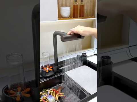 حوض سنك مع خلاط شلال الاكسسوارات غسالة كلاصات صواني ثنين تختة علبة زاهي فلتر مطابخ