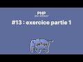 13 php pour dbutant  exercice partie 1
