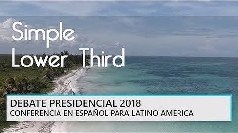 vMix - Simple Lower Third