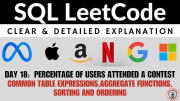 Day 18  : Percentage of Users Attended a Contest LeetCode Problem 1633 | SQL Tutorial in Hindi