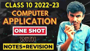 class 10 computer application term 2| One shot revision| it code of 165 Term 2 Notes|