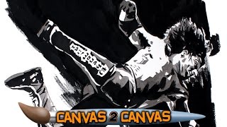 The Phenomenal Aj Styles Flies Across The Canvas Wwe Canvas 2 Canvas