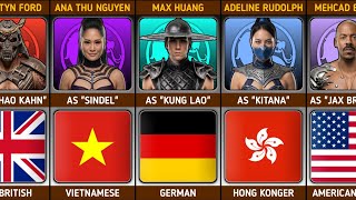 Nationalities of the Cast of Mortal Kombat I & II (2021/26 Movies) | Mortal Kombat Comparison 2026 screenshot 4