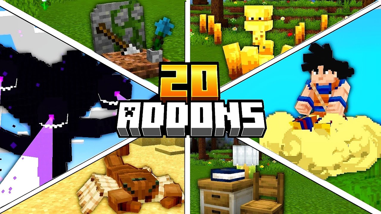 TOP 20 ADDONS SURVIVAL Para Minecraft Bedrock 1.21 "Mods" - YouTube