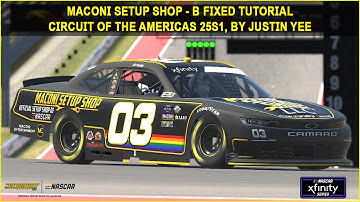 iRacing B Fixed Xfinity Circuit of the Americas (COTA) Guide to Qualifying and Race 25S1
