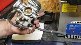 Working on the Yamaha big bear 400 carb removal and tech tips