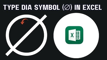 How to Type Dia Symbol Ø in Excel | Diameter Symbol in Excel | Dia Symbol