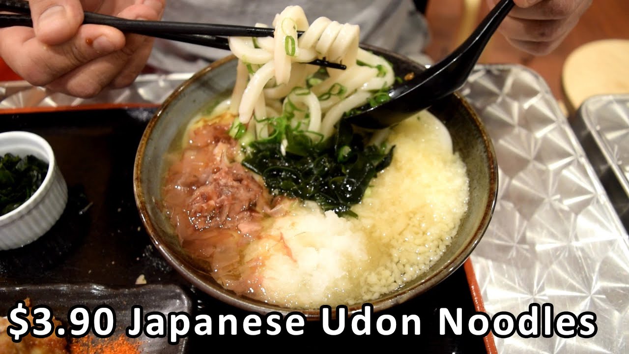 3.90 bowl of Japanese Udon Noodles & Teppanyaki at Udon Yasan in Melbourne Melbourne Cheap