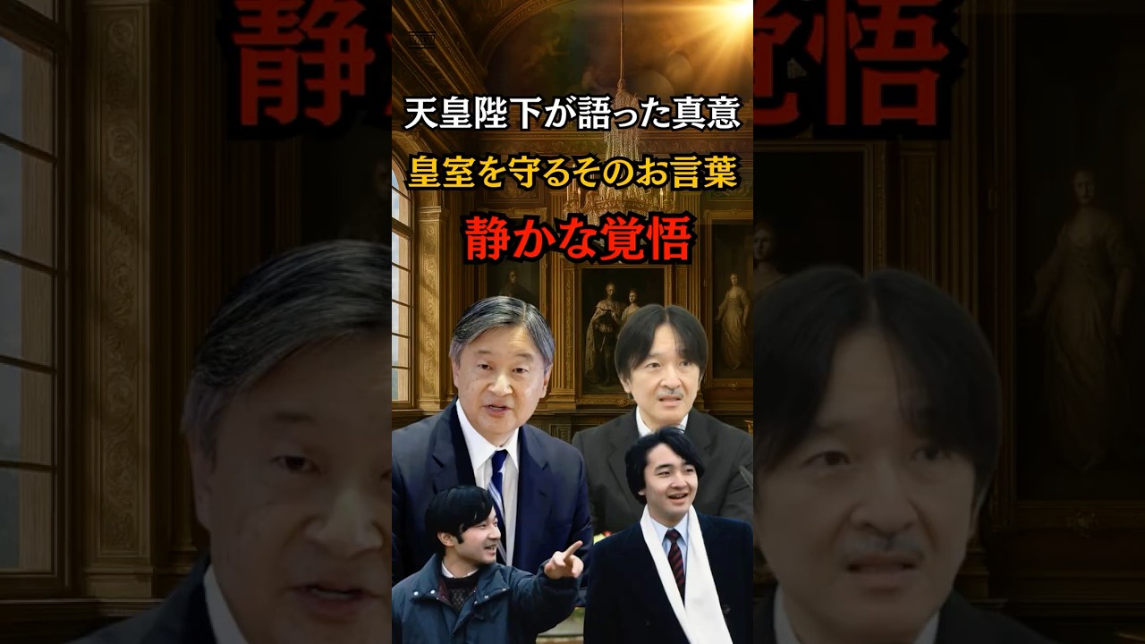天皇陛下の重い決断静かに語られた真意#shorts #皇室 #天皇陛下