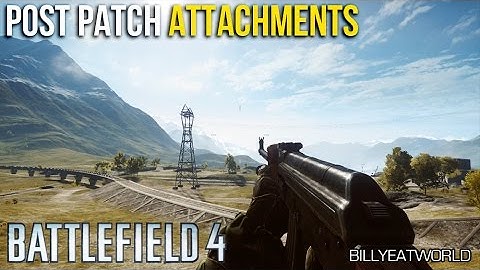Battlefield 4 (PS4) - Spring Patch Attachment Changes - Post Patch Analysis (BF4 Gameplay)