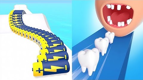 Battery Run VS Smile Rush - All Levels Android iOS Gameplay Ep 1