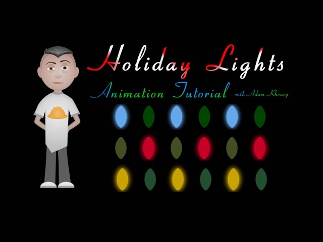 animated christmas lights transparent