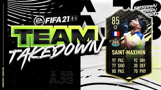 Fifa 21 Team Takedown!!! SECOND INFORM STRIKER SAINT-MAXIMIN