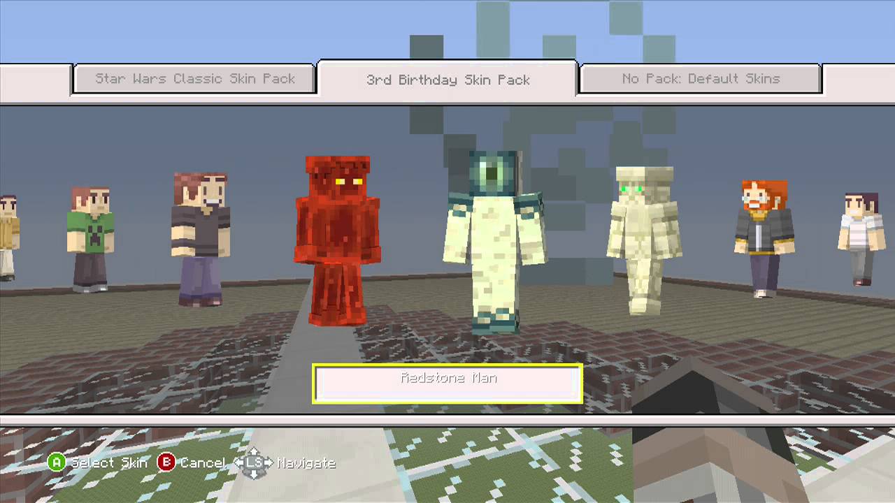 Minecraft Xbox - 3rd Birthday Skin Pack Review! - YouTube