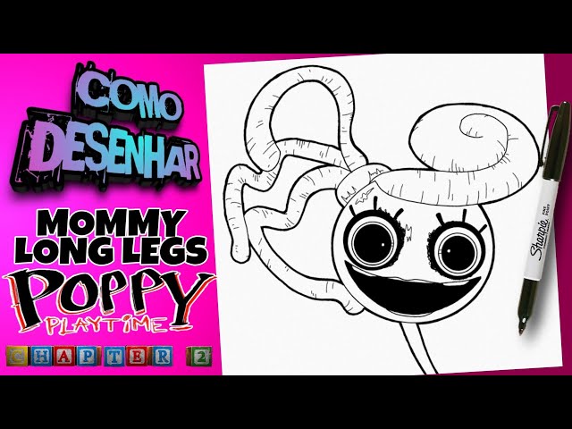 Cómo dibujar a MOMMY LONG LEGS  How to draw Mommy Long Legs (Poppy  Playtime Game) 