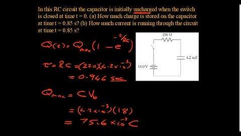 RC Circuit Charging Example