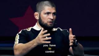 realizing the power to hurt other -- khabib nurmagomedov