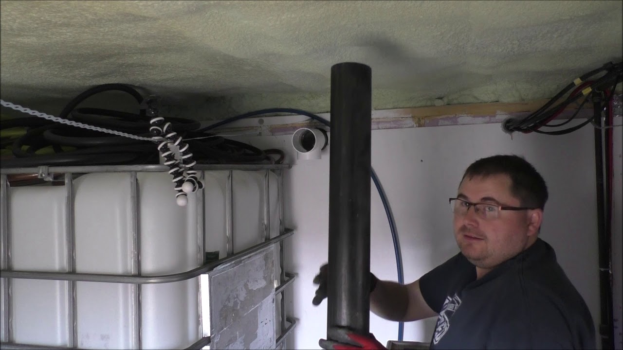 off the grid cabin First Flush System Inside Tiny House