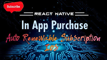 React native In app purchase auto renewable subscription ios