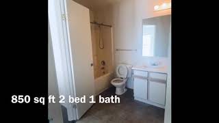 850 Sq Ft 2 bedroom 1 bathroom