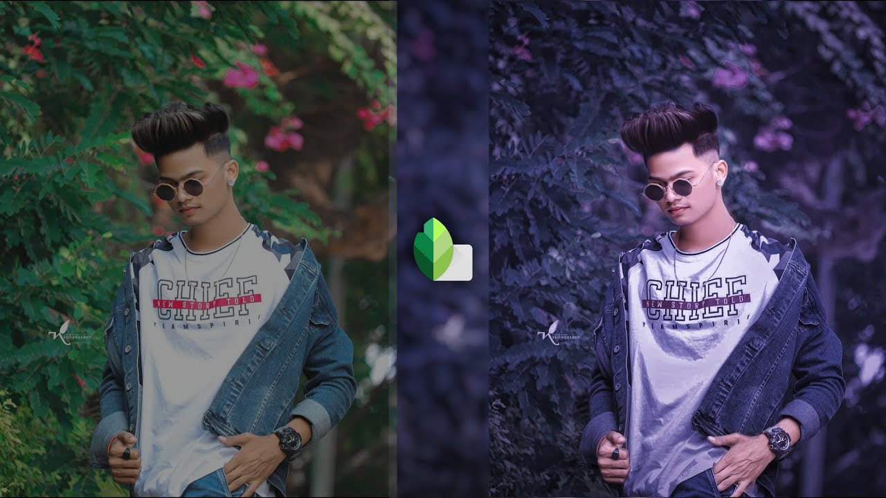Snapseed Amazing Dark Blue Effect Editing Tutorial 😎 Snapseed New Background Color Change Trick