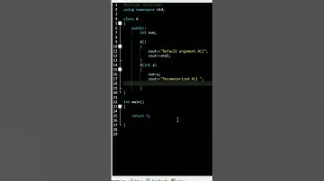 Default VS Parameterized Constructor In C++ | #shorts #shortvideo #short #viral #cpp #code #coding