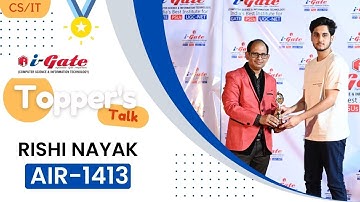 Rishi Nayak | AIR 1413 | CS | GATE CS 2023 | BIT Durg | Toppers Talk with Siddharth Sir