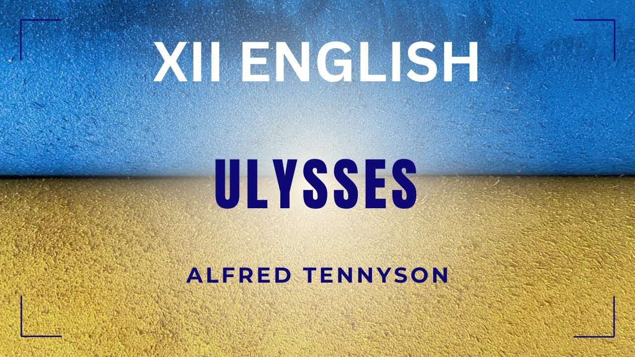 12th Standard English Ulysses Alfred Tennyson Poem Narration in