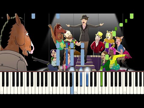 BoJack Horseman - Don't Stop Dancing 'Til the Curtains Fall (Piano Tutorial) [Synthesia]