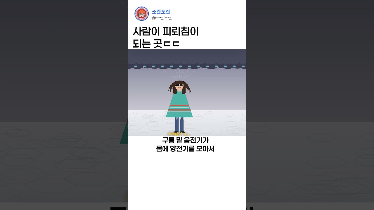 사람이 피뢰침이 되는 곳ㄷㄷ