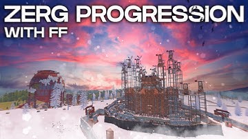 RUST - ZERG PROGRESSION ON AFFINITY MAIN // 6 WIPEDAY RAIDS // HOW FF PLAYS WIPEDAY // FF // RUST