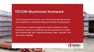 Tecon Aluminium Formwork Project In Uae