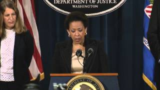 Attorney General Lynch Delivers Remarks on the Shooting Incident in Charleston, South Carolina