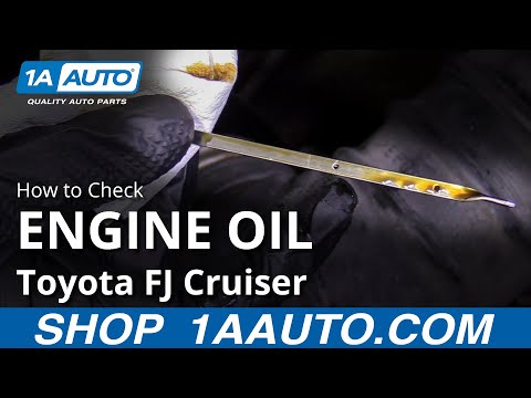 How To Check Engine Oil 07 14 Toyota Fj Cruiser Youtube