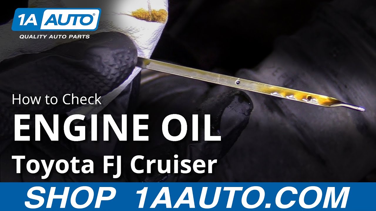 How To Check Engine Oil 07 14 Toyota Fj Cruiser Youtube