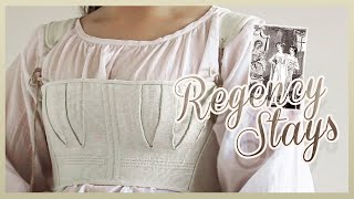 Making Regency Short Stays by Hand | linen, corsetmaking, and backstitching
