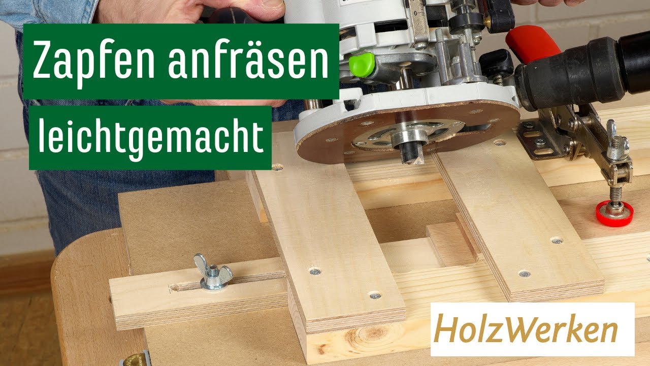 Feine, schnelle Vorrichtung: Zapfen fräsen in Rekordzeit