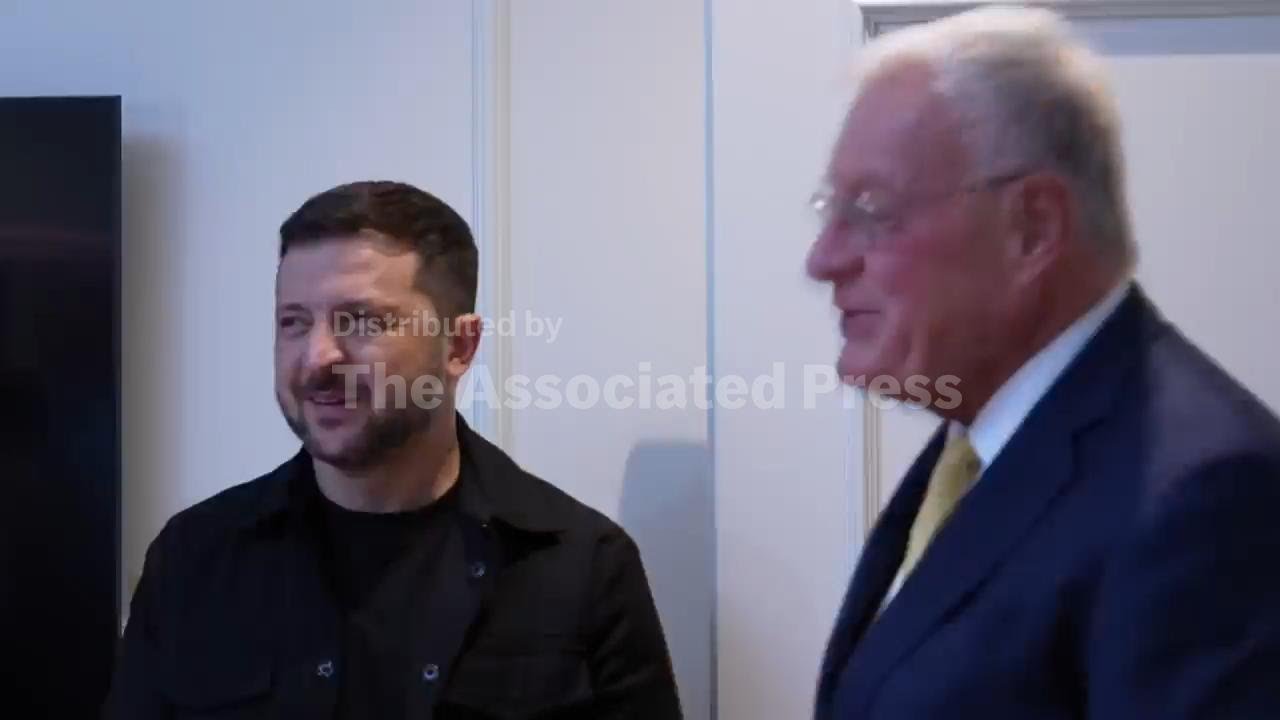Ukrainian President Zelenskyy meets Trump's special envoy for Ukraine Keith Kellogg in Rome