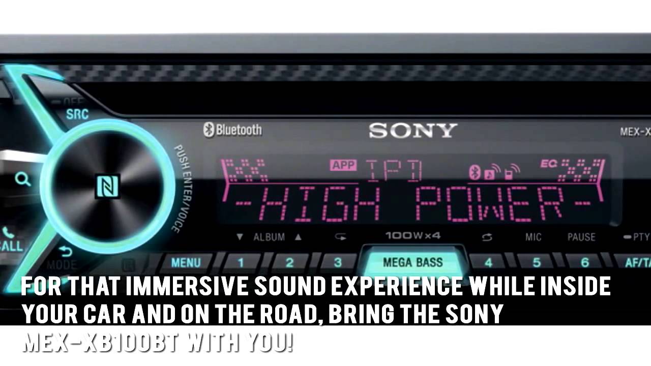 Sony MEX-XB100BT Bluetooth Car Stereo Review - YouTube