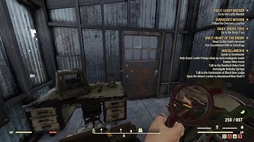 Questing, Scorched Detectors upgrade. Fallout 76