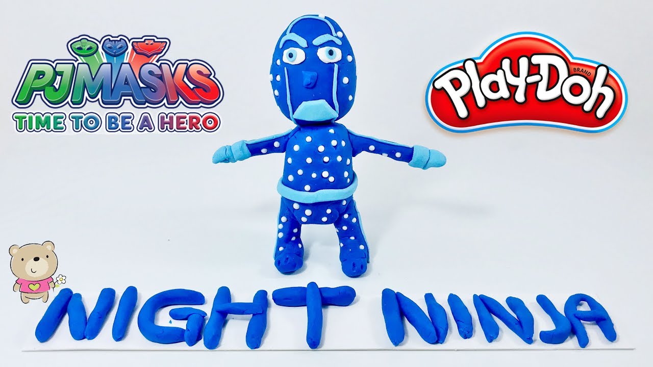PJ MASKS NIGHT NINJA (How to Make PJ Masks Night Ninja with Play Doh