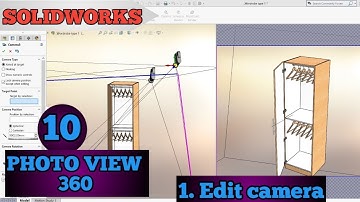 Solidworks photo view 360 tutorials in hindi | Camera options settings