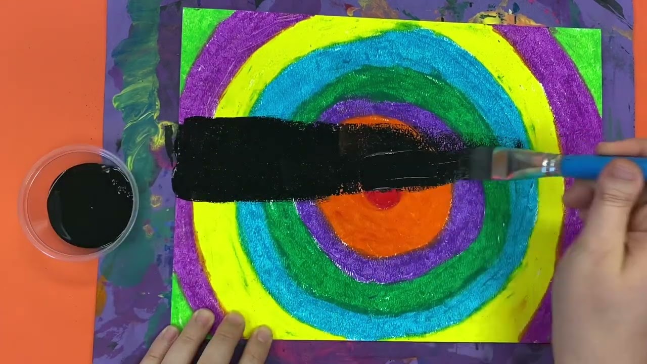 Mandala Scratch Art: Step 2