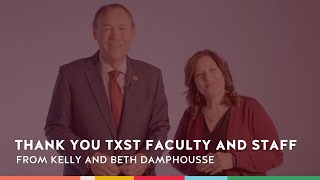 Thank you TXST Faculty and Staff
